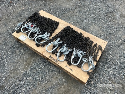 Quantity of (8) 2025 Suihe DLS G80 Double Leg Chain Slings