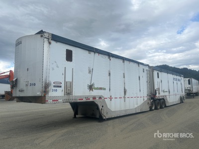 2001 Ty-Crop 32 ft x 102 in Tri/A Super B-Train Lead Open-Top Chip Trailer