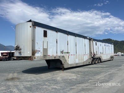1996 Ty-Crop 32 ft x 102 in Super B-Train Lead Open-Top Chip Trailer