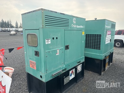 (2) Cummins Onan DKAF-3373406 QuietSite II Diesel Generator Sets