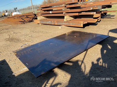 Quantity of (2) 2025 AGT 6ft x 8ft 6 ft x 9 ft 10 in (1 in Thick) Placas de acero (Unused)