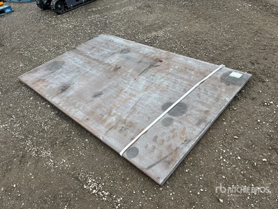 Quantity of (2) 2025 AGT 5 ft x 8 ft (0.75 in Thick) Steel Plates (Unused)