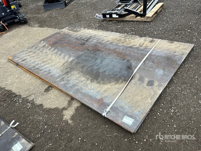 Quantity of (2) 2025 AGT 6 ft x 9 ft 10 in (0.75 in Thick) Steel Plates (Unused)