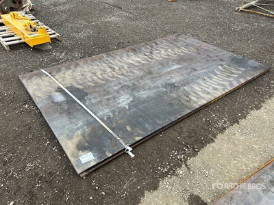 Quantity of (2) 2025 AGT 6 ft x 9 ft 10 in (0.75 in Thick) Steel Plates (Unused)
