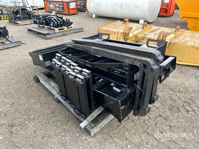 Quantity of (8) 2025 Mower King SAII100 48 in Skid Steer Forks (Unused)