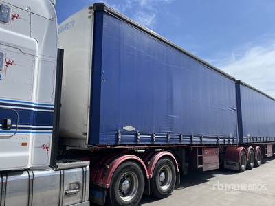 2014 MaxiTrans B-Double Lead Curtain Side Trailer