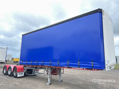 2014 MaxiTrans 7.2 m Tri/A B-Double Lead مقطورة جانبية بستائر