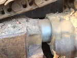 Undercarriage with Left Track Tensioner
