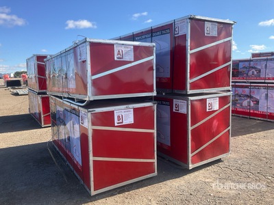Quantity of (4) Boxes of 2025 HIlls Industrial 1005026 100 ft x 50 ft x 26 ft Budynek magazynowy (Unused)