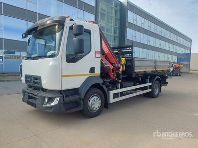 2024 Renault D210 4x2 w/ 2022 Fassi F90B Crane Tipper Truck w/Crane (Unused)