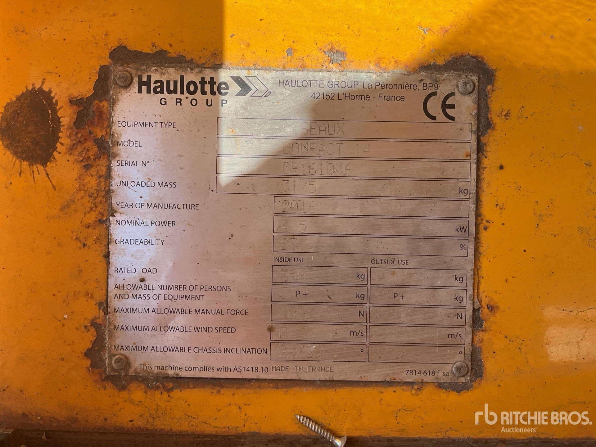 Haulotte HS14E Scissor Lift