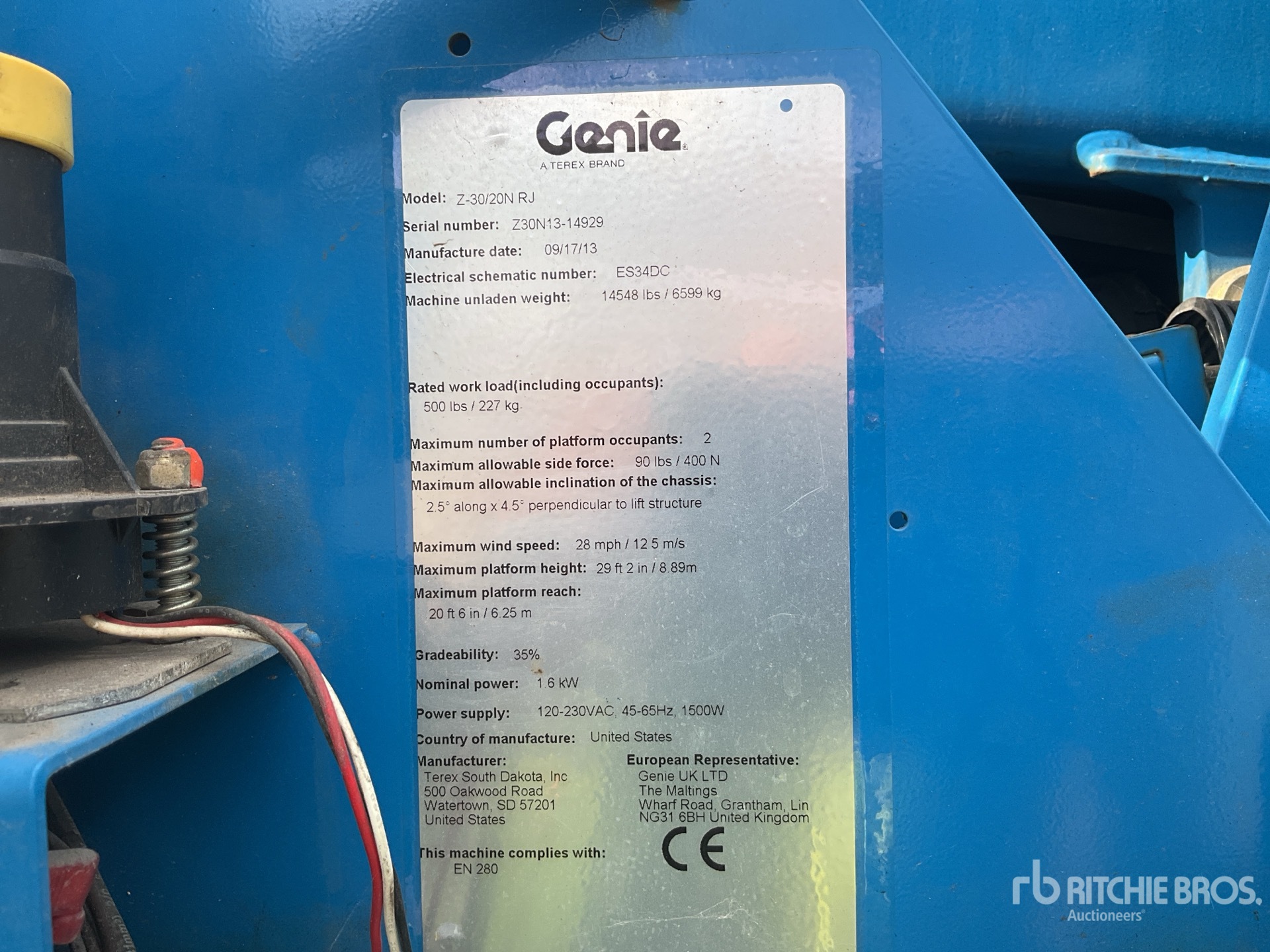 Genie GZ3020NR Articulating Boom Lift