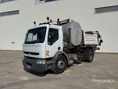 1998 Renault Premium 260 4x2 Camion Ampliroll Avec Repandeuse A Bitume Roll-Off Truck