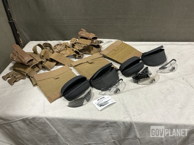 (19) Pistol Holsters, (24) Safety Glasses & Assorted Items