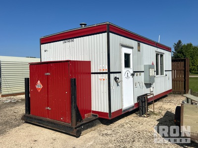 2000 QA Structures 24 ft x 10 ft 7 in Skid-Mounted Aggregate Remorque laboratoire