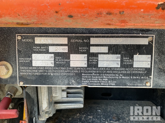 ELEVADOR TIJERA 2018 JLG 1932R