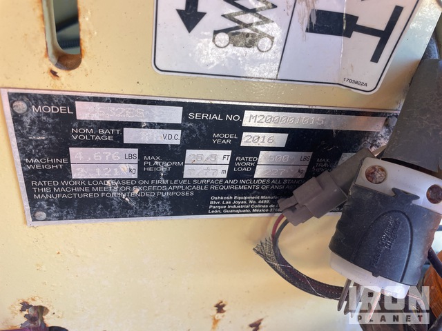 ELEVADOR TIJERA 2016 JLG 2632ES