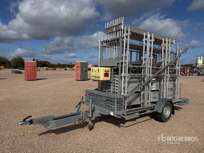 2016 ECIM S/A Remorque Echaffaudage Apparatuur aanhangwagen