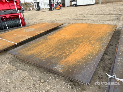 Quantity of (2) 2025 AGT 6 ft x 10 ft (1 in Thick) Stahlplatten (Unused)