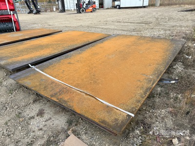 Quantity of (2) 2025 AGT 6 ft x 10 ft (1 in Thick) Stahlplatten (Unused)