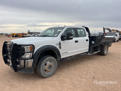 2022 Ford F-550 XL 4x4 Crew Cab Flatbed Truck