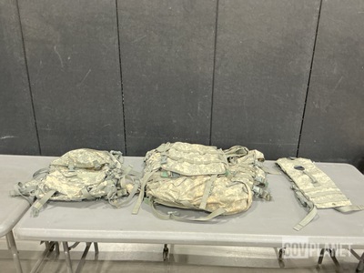 (14) Large Field Packs, (57) Hydration System Carriers & Assorted Items