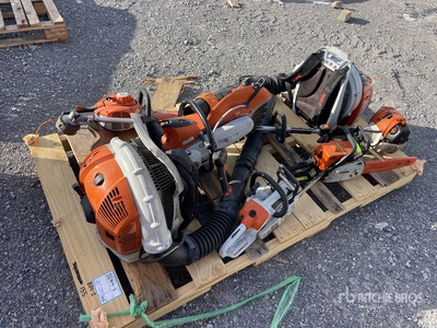 Quantity of Stihl Equipment-(2) chainsaws, (2) leaf blowers, concrete saw, weed whacker, hedge trimmer