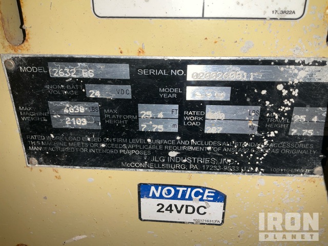 ELEVADOR TIJERA 2017 JLG 2632ES