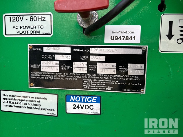 ELEVADOR TIJERA 2018 JLG 3246ES