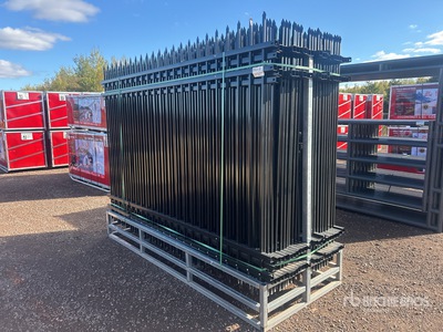 Quantity of (24) 10 ft x 7 ft Galvanized Zaun (Unused)
