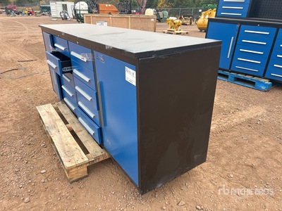 7 ft 10-Drawer Work Bench (Unused)