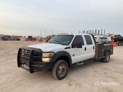 2012 Ford F-450 XL 4x4 Crew Cab Flatbed Truck