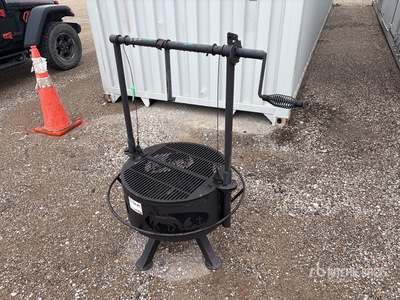 Big Daddy Fire Pits 24 in Circle Pit with Crank Grate (Unused)