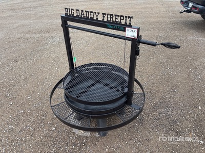 Big Daddy Fire Pits 30 in Circle Pit with Crank Grate (Unused)