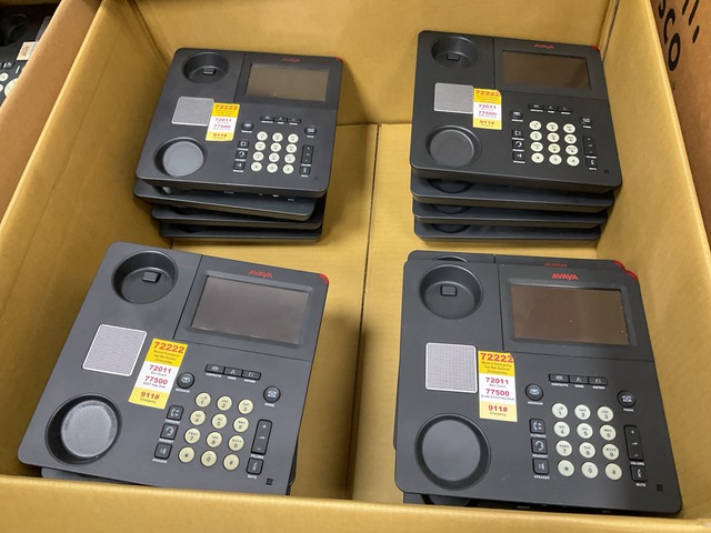 Quantity of (10) Avaya 9641G Office Phones