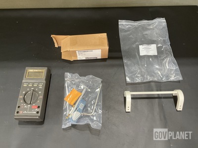 (9) Dial Indicator Holders, (4) Handles, (1) Multimeter & Assorted Items