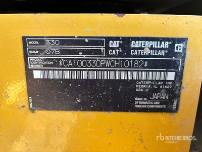 2020 Cat 330 Excavatrice sur chenilles