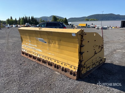 Metal Pless Hydraulic Reversing 10-20 ft Pala para nieve - Fits Wheel Loader