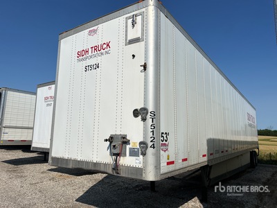 2016 Wabash DVCVHPC 53 ft x 102 in T/A Van Trailer