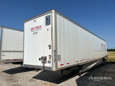 2016 Wabash DVCVHPC 53 ft x 102 in T/A Van Trailer
