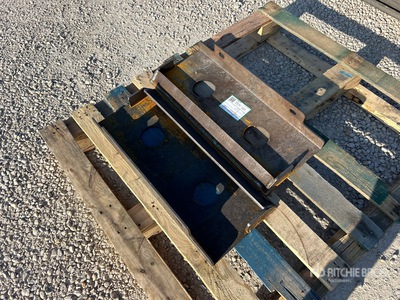 Quantity of (2) Skid Steer Attachment Mounting Plate (Unused)