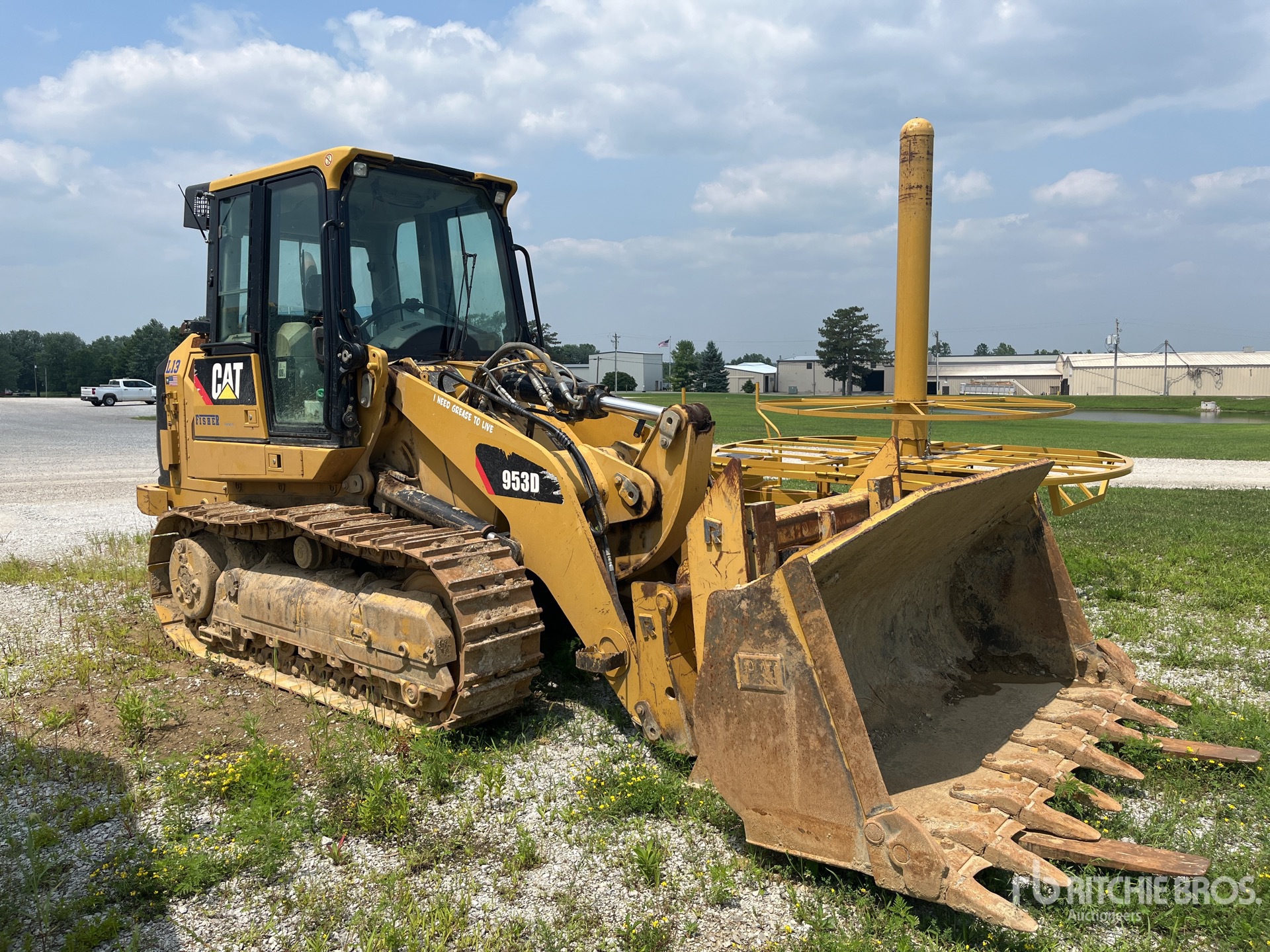 2011 Cat 953D を見 Track Loader