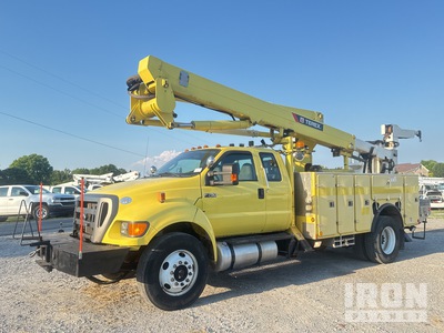 2013 Terex Hi-Ranger TL-55 55 ft on 2013 Ford F-750 XLT 4x2 Extended Cab バケツトラック