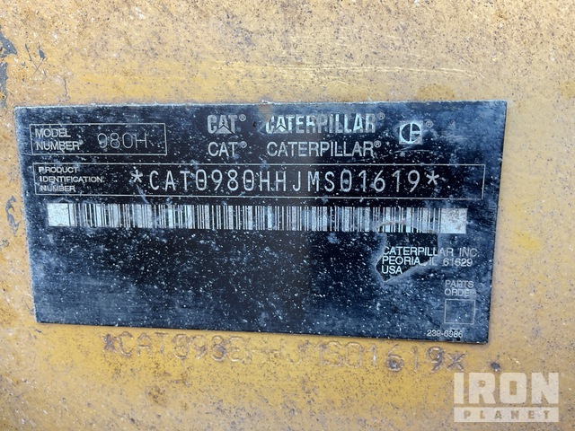 CARGADOR FRONTAL 2006 CATERPILLAR 980H