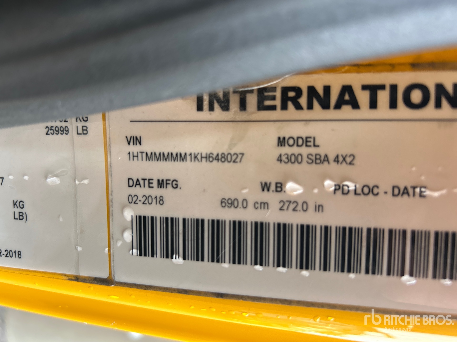 2019 International 4300 4x2 Van Truck