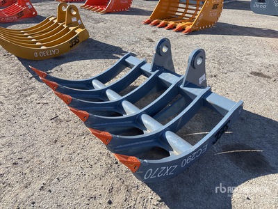 2025 SEC 66 in Excavator Rake - Fits Hitachi ZX270 (Unused)