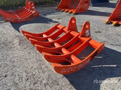 2025 SEC 66 in Excavator Rake - Fits Hitachi ZX270 (Unused)