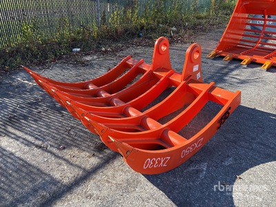 2025 SEC 72 in Excavator Rake - Fits Hitachi ZX330 (Unused)