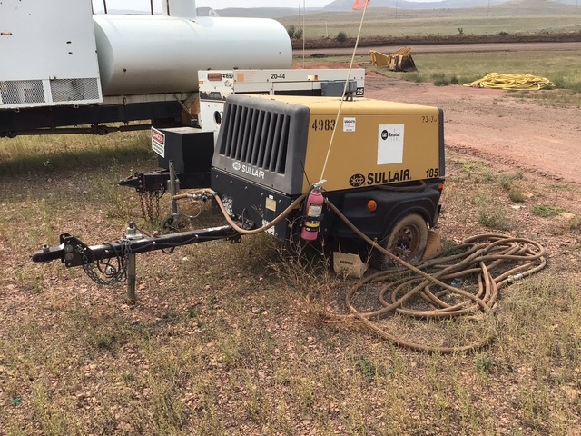 2007 (unverified) Sullair 185 CA 185 cfm Mobile Air Compressor