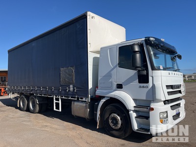 2009 Iveco Stralis 360 6x2 Curtain Side Truck
